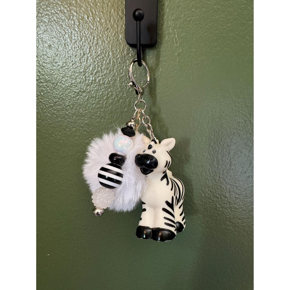 Zebra Little People Keychain